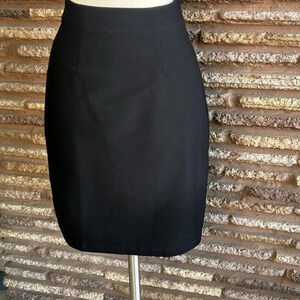 Eileen Fisher Black Knit Pencil Skirt